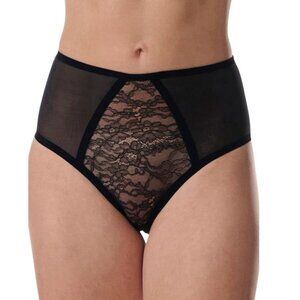 WOLFORD Black Bonded To Leavers Shaping Briefs